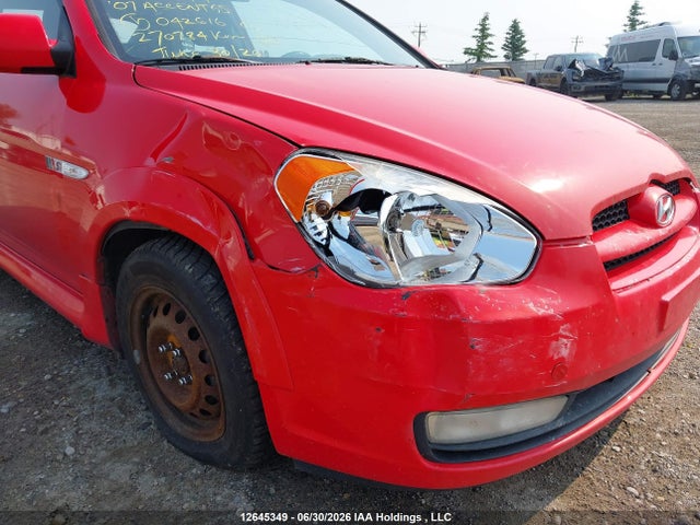 2007 Hyundai Accent Gs მანქანა იყიდება აუქციონზე, vin: KMHCN35C37U042616, აუქციონის ნომერი: 12645349