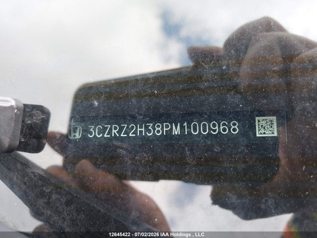 2023 Honda Hr-v Lx მანქანა იყიდება აუქციონზე, vin: 3CZRZ2H38PM100968, აუქციონის ნომერი: 12645422