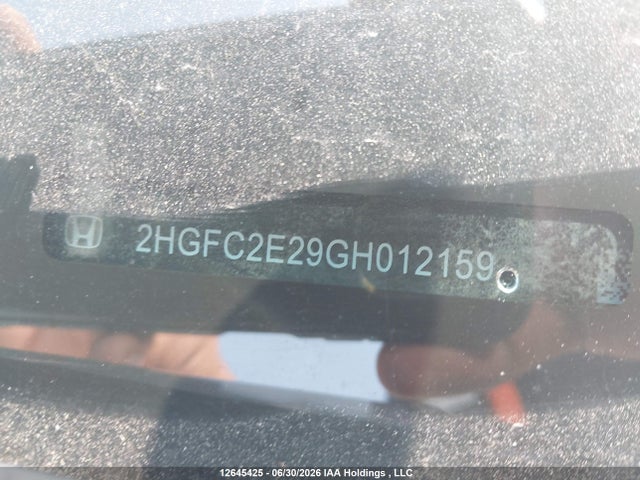 Продаж на аукціоні авто 2016 Honda Civic Dx, vin: 2HGFC2E29GH012159, номер лоту: 12645425