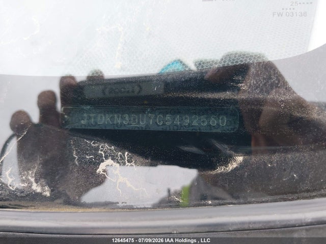 12645475 :رقم المزاد ، JTDKN3DU7C5492560 vin ، 2012 Toyota Prius Three مزاد بيع
