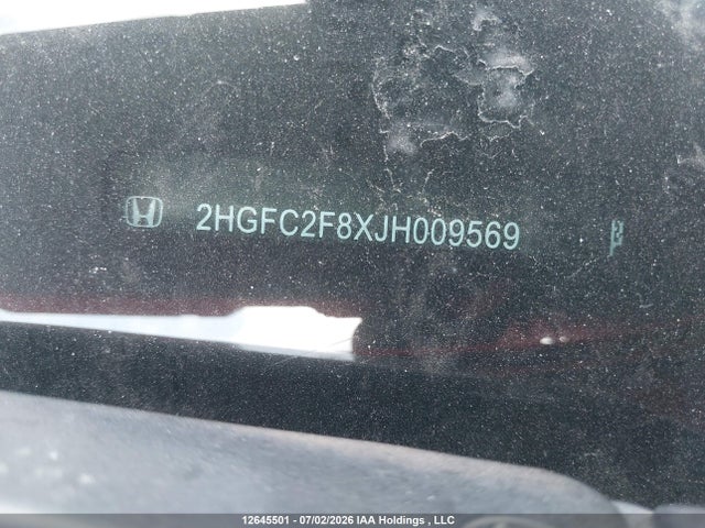 Honda CIVIC EX 2018 2HGFC2F8XJH009569 Image 19