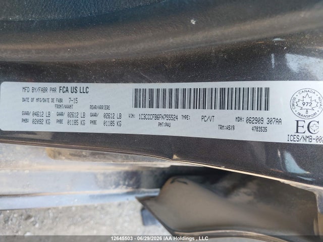 1C3CCCFB6FN755524 Chrysler 200 LX