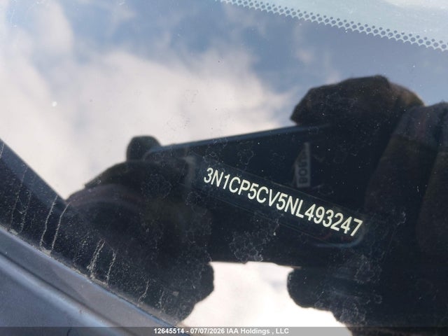 12645514 :رقم المزاد ، 3N1CP5CV5NL493247 vin ، 2022 Nissan Kicks Sv مزاد بيع