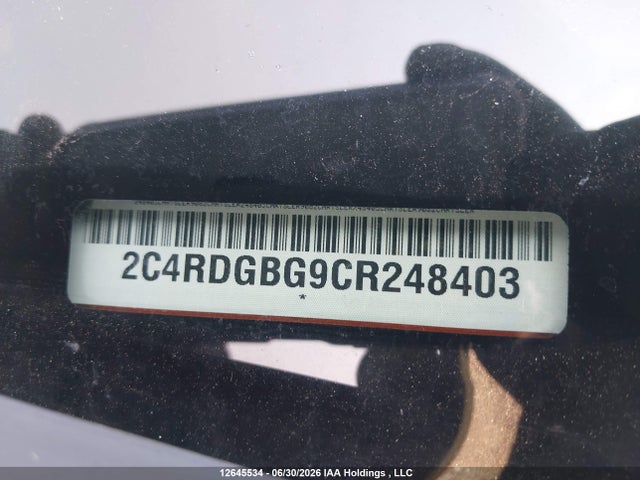 Aukcja sprzedaży 2012 Dodge Grand Caravan Se/sxt, vin: 2C4RDGBG9CR248403, numer aukcji: 12645534