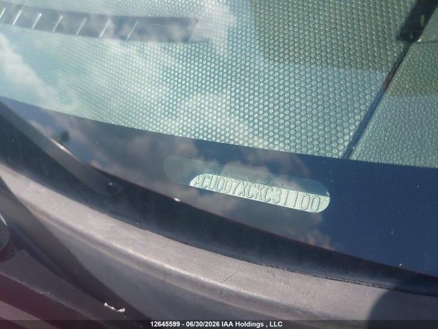 12645599 :رقم المزاد ، 1FMCU0D7XCKC31100 vin ، 2012 Ford Escape Xlt مزاد بيع