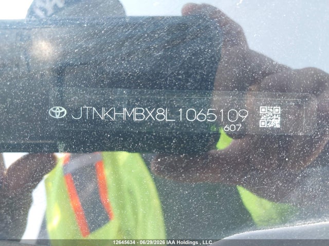 12645634 :رقم المزاد ، JTNKHMBX8L1065109 vin ، 2020 Toyota C-hr Xle/le/limited مزاد بيع