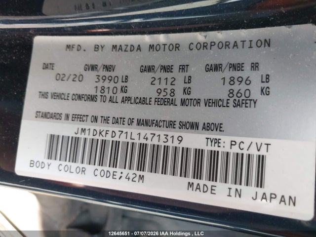 Mazda Cx-3 Grand Touring 2020 JM1DKFD71L1471319 Image 19