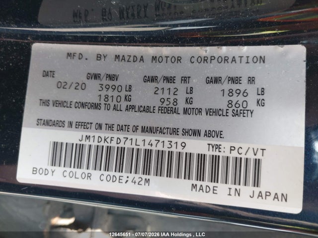 Mazda Cx-3 Grand Touring 2020 JM1DKFD71L1471319 Image 9