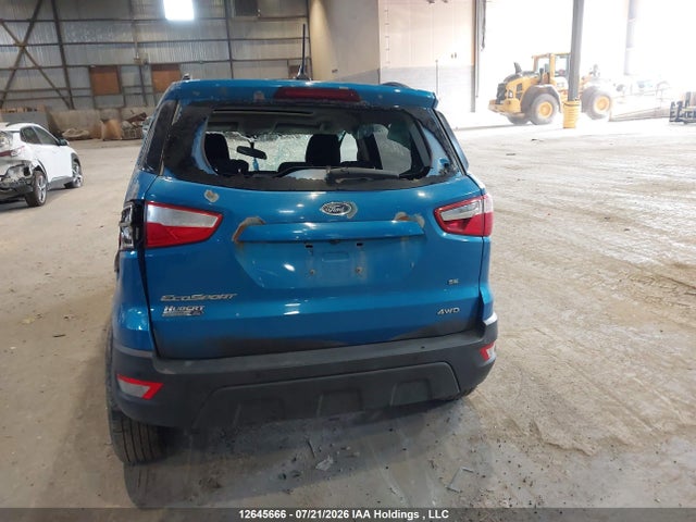 12645666 :رقم المزاد ، MAJ6P1UL6JC226209 vin ، 2018 Ford Ecosport Se مزاد بيع