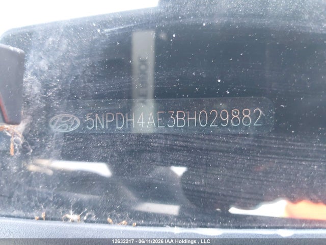 2011 Hyundai Elantra Gls მანქანა იყიდება აუქციონზე, vin: 5NPDH4AE3BH029882, აუქციონის ნომერი: 12632217