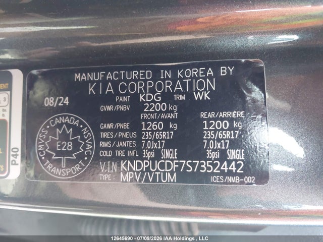 KIA Sportage Lx 2025 KNDPUCDF7S7352442 Image 9