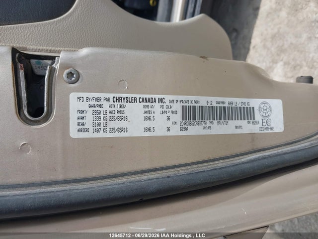 2012 Dodge Grand Caravan Se მანქანა იყიდება აუქციონზე, vin: 2C4RDGBG2CR397770, აუქციონის ნომერი: 12645712