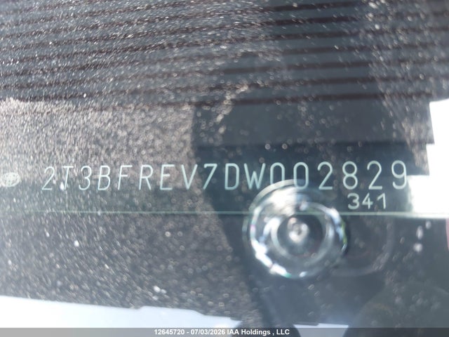 Продажа на аукционе авто 2013 Toyota Rav4 Le, vin: 2T3BFREV7DW002829, номер лота: 12645720
