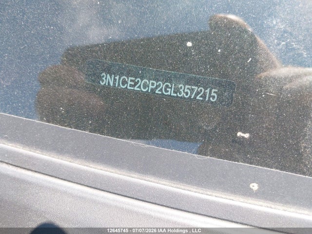 Aukcja sprzedaży 2016 Nissan Versa Note 1.6 S/1.6 Sl/1.6 Sr/1.6 Sv, vin: 3N1CE2CP2GL357215, numer aukcji: 12645745