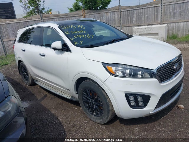 12645755 :رقم المزاد ، 5XYPKDA59GG099187 vin ، 2016 Kia Sorento Sx/sx Limited مزاد بيع