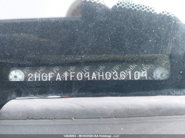 2010 Honda Civic Exl მანქანა იყიდება აუქციონზე, vin: 2HGFA1F09AH036109, აუქციონის ნომერი: 12645803