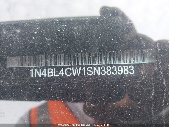 Aukcja sprzedaży 2025 Nissan Altima Sr, vin: 1N4BL4CW1SN383983, numer aukcji: 12645834