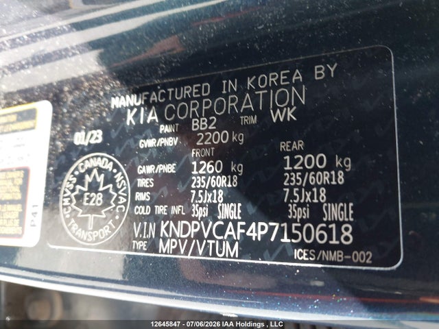 KIA Sportage Ex 2023 KNDPVCAF4P7150618 Image 9