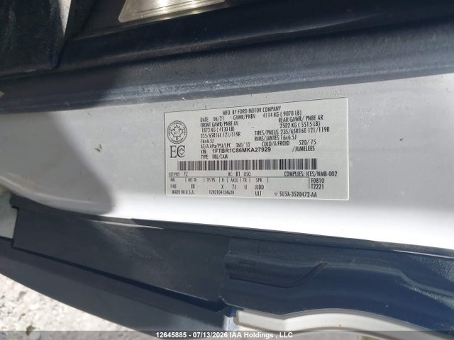 Ford Transit T-250 2021 1FTBR1C86MKA27929 Image 9