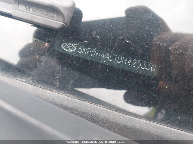2013 Hyundai Elantra Gls/limited მანქანა იყიდება აუქციონზე, vin: 5NPDH4AE1DH425330, აუქციონის ნომერი: 12645898
