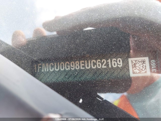 12645906 :رقم المزاد ، 1FMCU0G98EUC62169 vin ، 2014 Ford Escape Se مزاد بيع