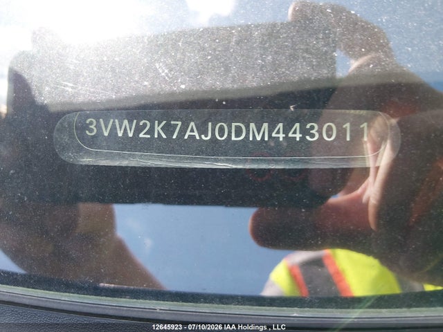 Aukcja sprzedaży 2013 Volkswagen Jetta, vin: 3VW2K7AJ0DM443011, numer aukcji: 12645923