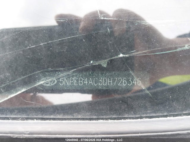 Aukcja sprzedaży 2013 Hyundai Sonata Gls, vin: 5NPEB4AC3DH726346, numer aukcji: 12645940