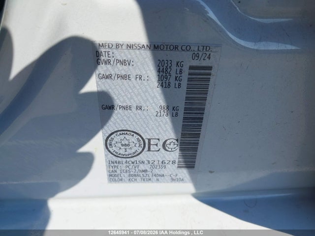 Nissan ALTIMA SR 2025 1N4BL4CW1SN321628 Image 18