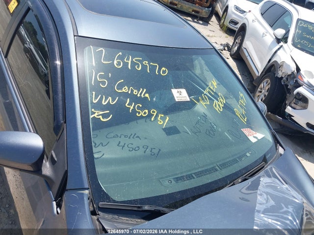 Auction sale of the 2015 Toyota Corolla L/le/le Pls/prm/s/s Pls, vin: 2T1BURHEXFC450951, lot number: 12645970