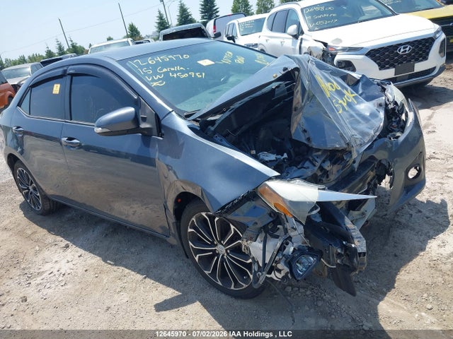 Auction sale of the 2015 Toyota Corolla L/le/le Pls/prm/s/s Pls, vin: 2T1BURHEXFC450951, lot number: 12645970