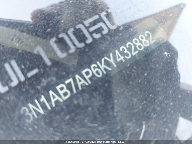 Продажа на аукционе авто 2019 Nissan Sentra S/sv/sr/sl, vin: 3N1AB7AP6KY432882, номер лота: 12645978