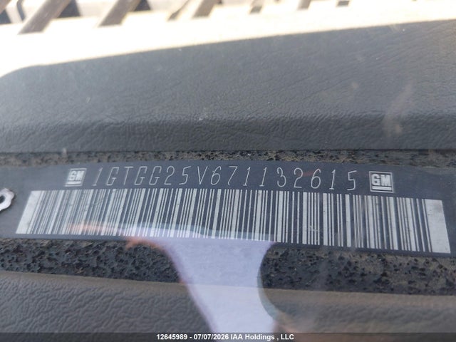 Aukcja sprzedaży 2007 Gmc Savana G2500, vin: 1GTGG25V671132615, numer aukcji: 12645989