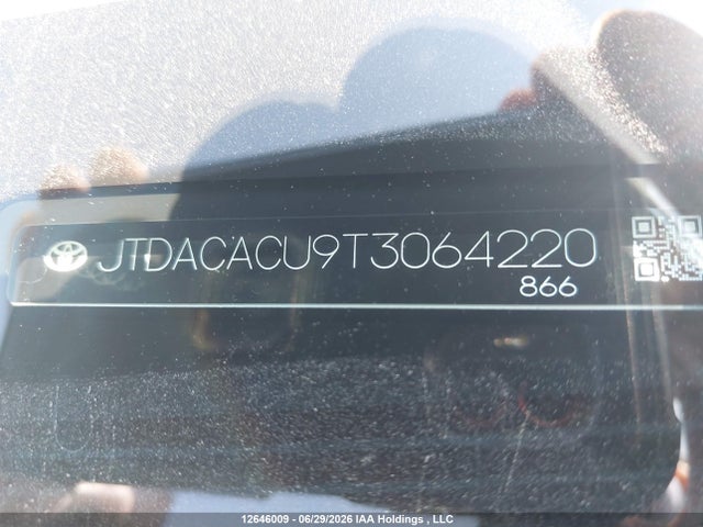 JTDACACU9T3064220 Toyota Prius Se/xse/xse Premium/night Shade