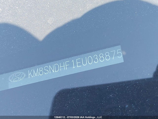 Продаж на аукціоні авто 2014 Hyundai Santa Fe Gls, vin: KM8SNDHF1EU038875, номер лоту: 12646112