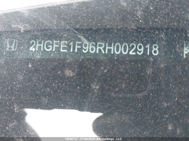Honda Civic Touring 2024 2HGFE1F96RH002918 Image 18