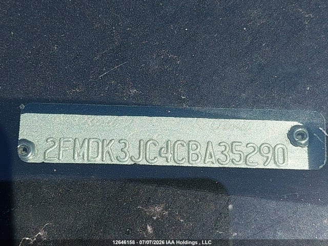 Продажа на аукционе авто 2012 Ford Edge Sel, vin: 2FMDK3JC4CBA35290, номер лота: 12646158