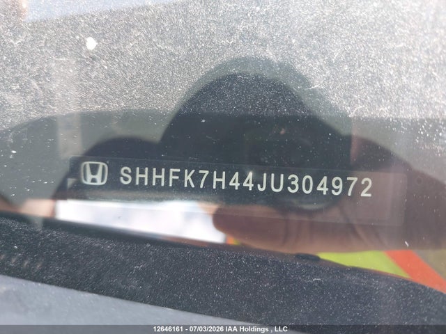 Aukcja sprzedaży 2018 Honda Civic Sport, vin: SHHFK7H44JU304972, numer aukcji: 12646161