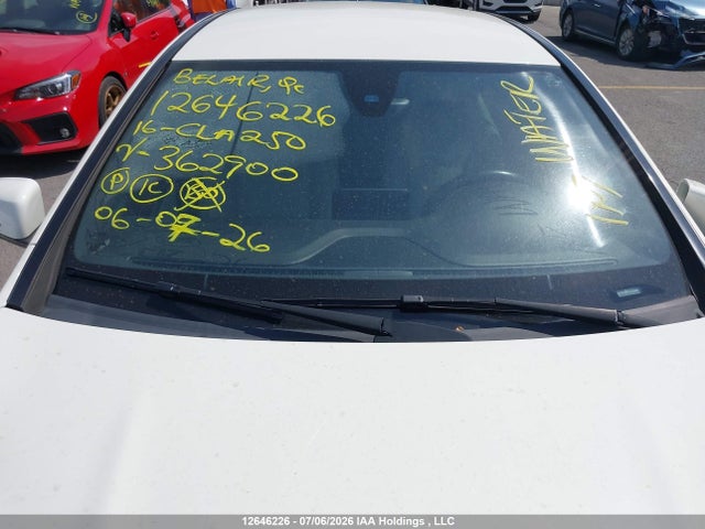 12646226 :رقم المزاد ، WDDSJ4GB3GN362900 vin ، 2016 Mercedes-benz Cla 250 4matic مزاد بيع
