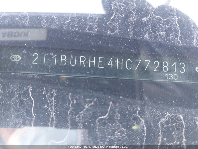 Toyota Corolla 2017 2T1BURHE4HC772813 Image 9