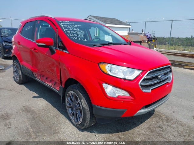 12646254 :رقم المزاد ، MAJ6S3KL8LC382610 vin ، 2020 Ford Ecosport Titanium مزاد بيع