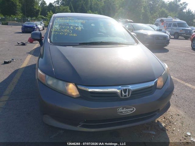 2012 Honda Civic Lx მანქანა იყიდება აუქციონზე, vin: 2HGFB2F43CH012543, აუქციონის ნომერი: 12646268