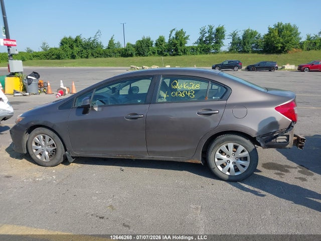 2012 Honda Civic Lx მანქანა იყიდება აუქციონზე, vin: 2HGFB2F43CH012543, აუქციონის ნომერი: 12646268