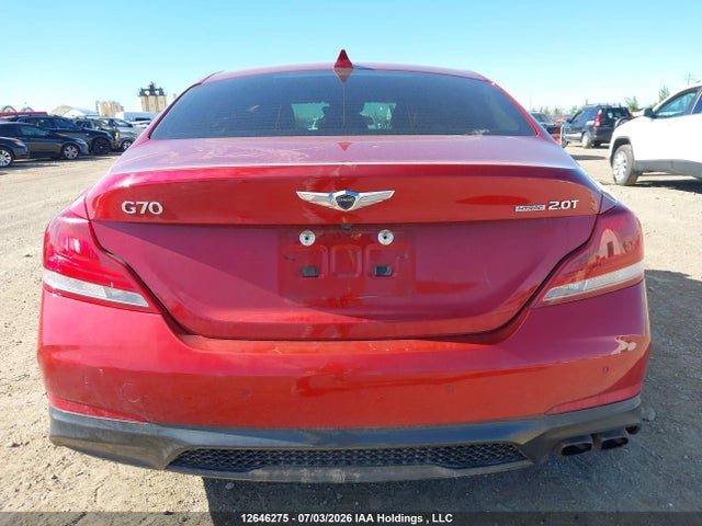 12646275 :رقم المزاد ، KMTG64LAXKU016146 vin ، 2019 Genesis G70 2.0t Elite مزاد بيع