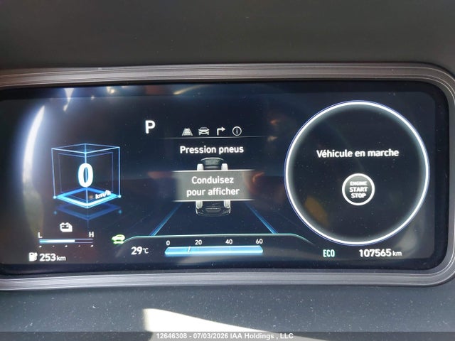 2023 Hyundai Kona Electric Ultimate მანქანა იყიდება აუქციონზე, vin: KM8K33AG9PU166075, აუქციონის ნომერი: 12646308