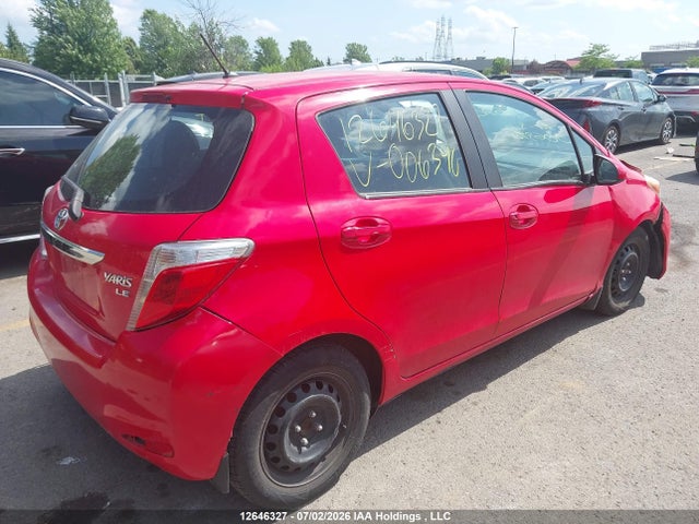2014 Toyota Yaris Le მანქანა იყიდება აუქციონზე, vin: VNKKTUD32EA006340, აუქციონის ნომერი: 12646327