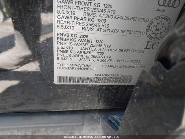 WA1DECF30R1030946 Audi Q3 Premium S Line 45