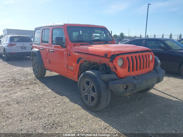 12646369 :رقم المزاد ، 1C4HJXDN7JW216294 vin ، 2018 Jeep Wrangler Unlimited Sport مزاد بيع