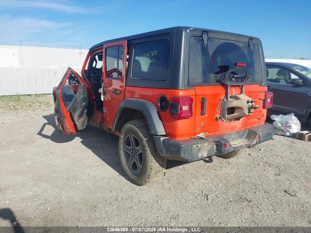 12646369 :رقم المزاد ، 1C4HJXDN7JW216294 vin ، 2018 Jeep Wrangler Unlimited Sport مزاد بيع
