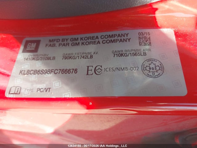 Chevrolet Spark Ls Cvt 2015 KL8CB6S98FC766676 Image 18