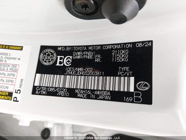 Lexus Ux 300h 2025 JTHUCJDH0S2003811 Image 9